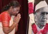 PRESIDENT OF INDIA PAYS FLORAL TRIBUTES TO FAKHRUDDIN ALI AHMED ON HIS BIRTH ANNIVERSARY