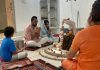 पूर्व बीजेपी उम्मीदवार आशीष शर्मा ने गसोता महादेव मंदिर में टेका माथा