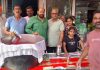 अमृतसर रोड पर ठंडी व मीठी शबील का लंगर लगाया गया