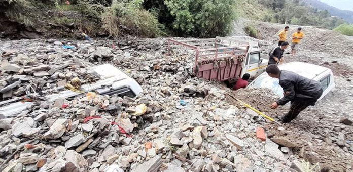 shimla landsliding