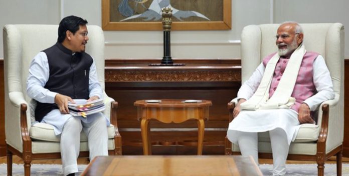 C M Meghalaya meets PM