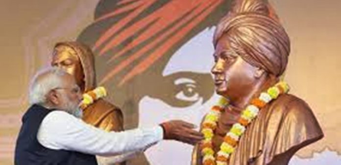 pm tribute to swami vivekanand