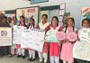 सरकारी स्कूल अज्जोवाल में अलग-अलग विषयों की टीचिंग लर्निंग मटेरियल की लगाई गई प्रदर्शनी