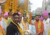 शिवसेना बालासाहेब ठाकरे ने श्री कृष्ण जन्माष्टमी की शोभा यात्रा का कमेटी बाजार में किया स्वागत: रणजीत राणा