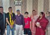 नवोदय विद्यालय फलाही में कार्यरत भरत जसरोटिया का बेटा अधिराज भारतीय सेना में बना लेफ्टिनेंट