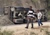 होशियारपुर-ऊना मार्गः गड्ढे के कारण हुआ हादसा, रेत से भरा टिप्पर पलटा, चालक घायल