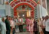 सिद्धेश्वर श्री बाबा श्रवण नाथ मंदिर प्रबंधकों ने किरन अजय शर्मा को किया सम्मानित