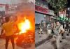 बहराइच में भड़की हिंसा, अस्पताल और शोरुम में लगाई आग, इंटरनेट बंद