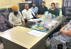 सहायक सिविल सर्जन ने राष्ट्रीय अंधापन निवारण कार्यक्रम के तहत अपथल्मिक अधिकारियों के साथ की बैठक