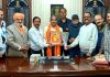 श्री ब्राह्मण सभा की ओर से एसडीएम पं. संजीव शर्मा को सम्मानित किया गया