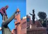 बाबा अंबेडकर की प्रतिमा तोड़ने के विरोध में अमृतसर बंद की कॉल, भारी पुलिस बल तैनात