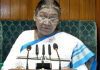 भारत की राष्ट्रपति द्रौपदी मुर्मु का संसद के समक्ष अभिभाषण