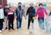 चाईना डोर को आग लगाकर शिवसेना समाजवादी पार्टी ने किया रोष प्रदर्शन