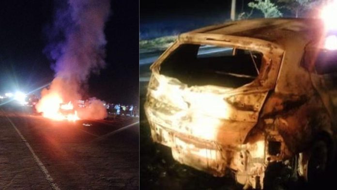 car fire