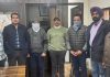 पावरकाम के डिप्टी चीफ इंजी. हरमिंदर सिंह व लाइनमैन केवल शर्मा रिश्वर लेते काबू, विजीलैंस ने की कार्यवाही