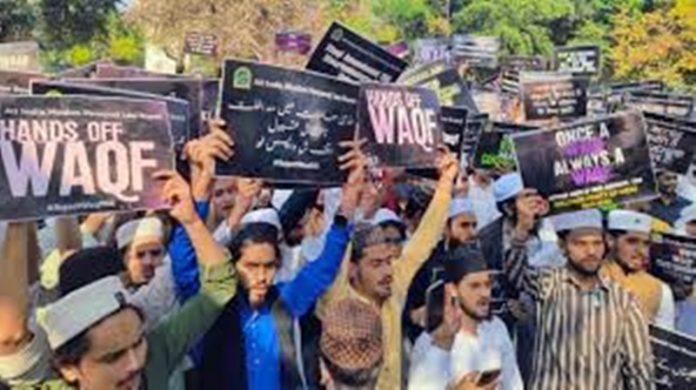 waqf bill protest