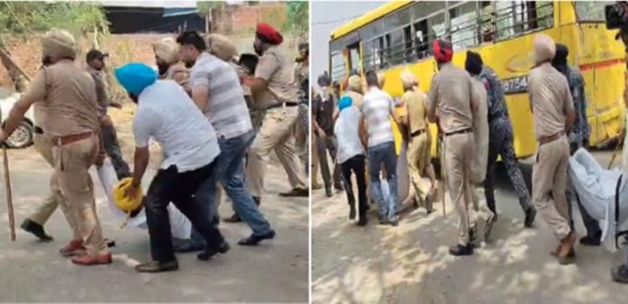 farmers lathicharge