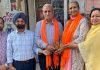 ‘मेरा कूड़ा मेरी जिम्मेदारी’ अभियान तहत अंजना मल्होत्रा तथा चंद्र मल्होत्रा को किया गया सम्मानित