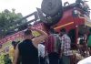कांवडियों को लेकर जा रहा ट्रक पलटा, 3 की मौत, 18 घायल