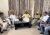 सांपला से मिलने पहुंचे भाजपा अध्यक्ष अश्वनी शर्मा कार्यकर्तायों ने किया जोरदार स्वागत