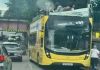 Double Decker bus Crashes into a low Bridge; Manchester
