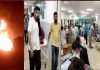 गैंस टैंकर व पिकअप में टक्कर के बाद गैस रिसाव से लगी आग, 2 की मौत, 20 से अधिक झुलसे
