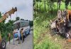 हरियाणा रोडवेज बस से टकराई कार, 4 लोगों की मौत
