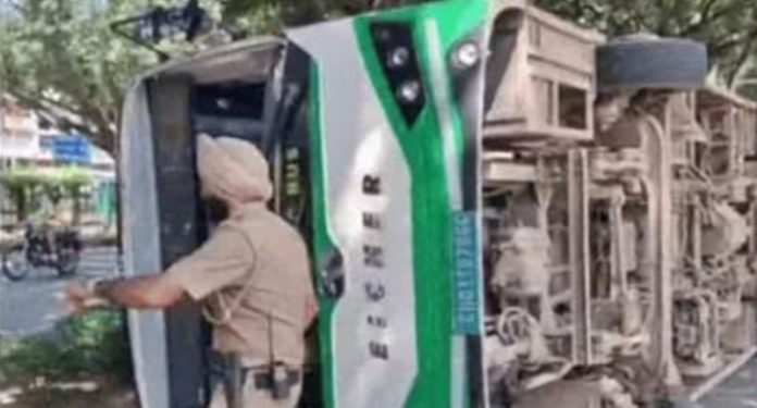 chadigarh bus accident