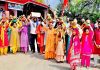 श्रीमद् भागवत कथा के उपलक्ष्य में कलश यात्रा का आयोजन