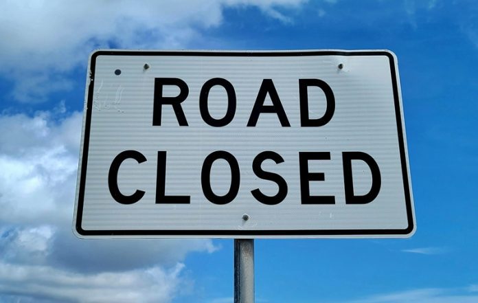 road closed