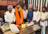वनीश राय डिप्टी एडवोकेट जनरल पंजाब को किया सम्मानित