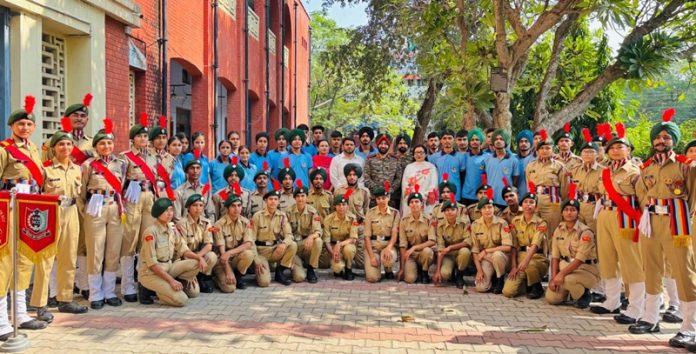 ncc-commanding-officer-lovdeep-singh-visit-govt-college-hoshiarpur-punjab