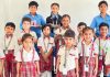 नोबिलिटी हाई स्कूल में रंगोली बनाने की गतिविधि करवाई