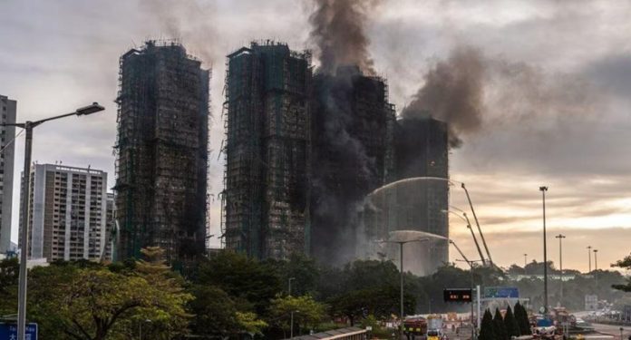 fire in hongkong