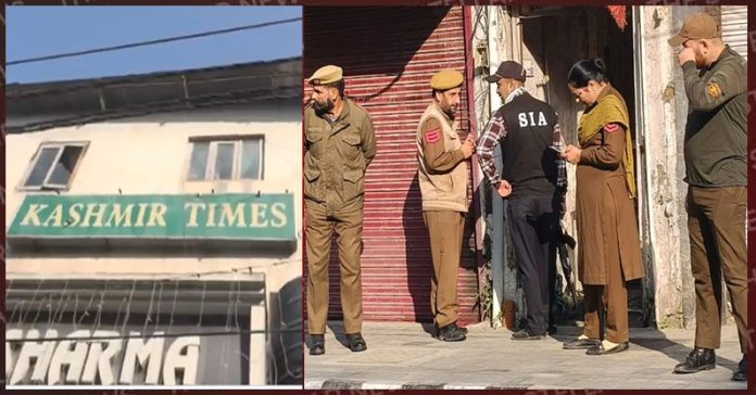 kashmir times raid