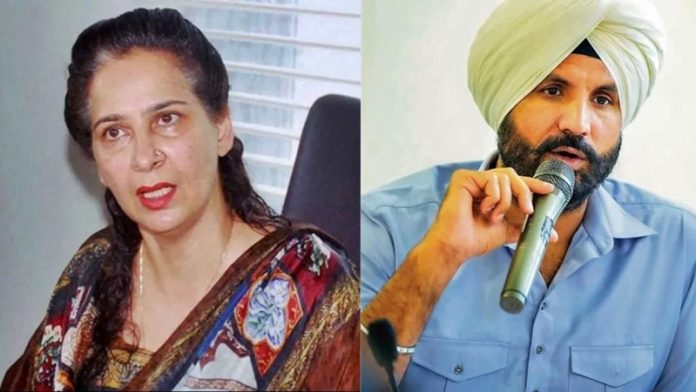 raja waring suspended dr. navjot kaur sidhu congress party