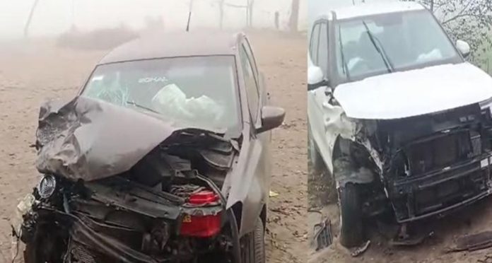 collision between 2 cars
