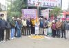 शिरोमणि श्री गुरू रविदास सभा ने सैशन चौंक में फहराया ध्वज