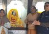शिव मंदिर स्त्री सभा में माता बगलामुखी के स्थापना दिवस पर परिवार सहित नतमस्तक हुए धीर