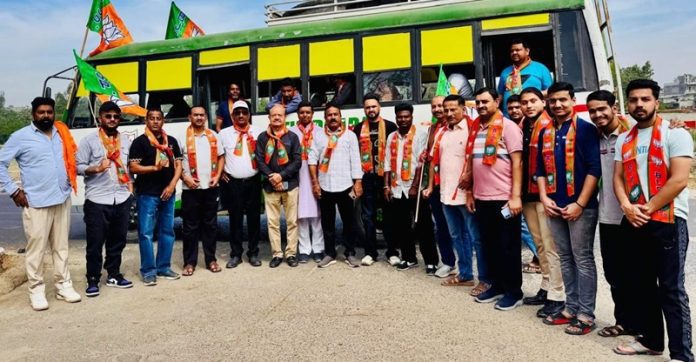 bjp-rally-at-moga-ashwani-gaind-with-supporter-gone-from-hoshiarpur-punjab