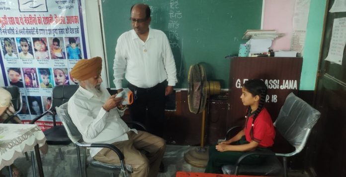eyes check-up camp j.b. behal