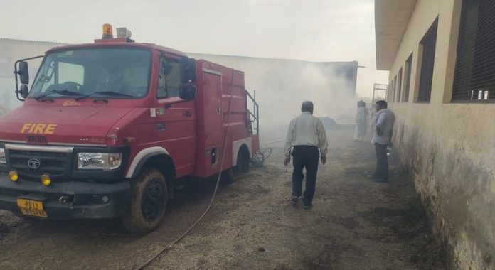 fire in cowshed