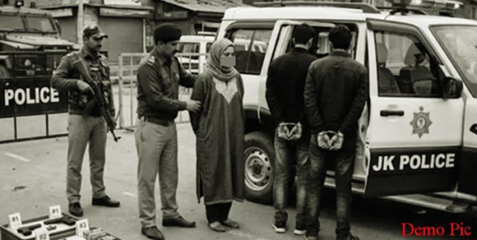 j&k police arrets terrorist group