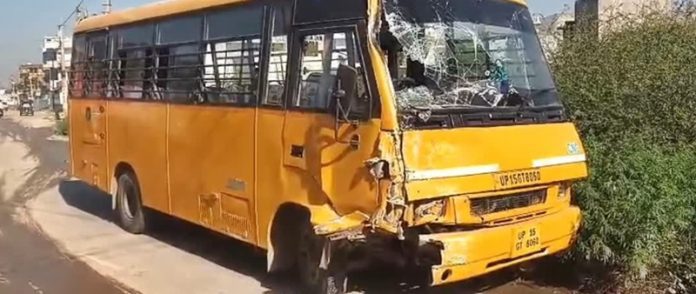 noida school buses accident