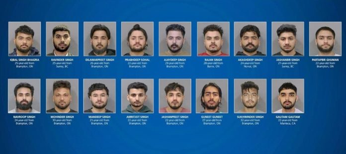 ontario police arrest 17 persons