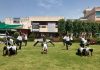 एसएवी स्कूल में अंतर्राष्ट्रीय योग दिवस मनाया