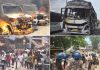 पटना में सड़क हादसे के बाद फैली हिंसा, बेकाबू भीड़ ने कई वाहनों को लगाई आग
