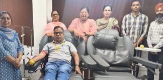 80ਵੇਂ ਆਜ਼ਾਦੀ ਦਿਹਾੜੇ ਮੌਕੇ ਸੰਦੀਪ ਸ਼ਰਮਾ ਨੇ ਖੂਨਦਾਨ ਕਰਕੇ ਦਿੱਤਾ ਮਨੁੱਖਤਾ ਦਾ ਸੰਦੇਸ਼