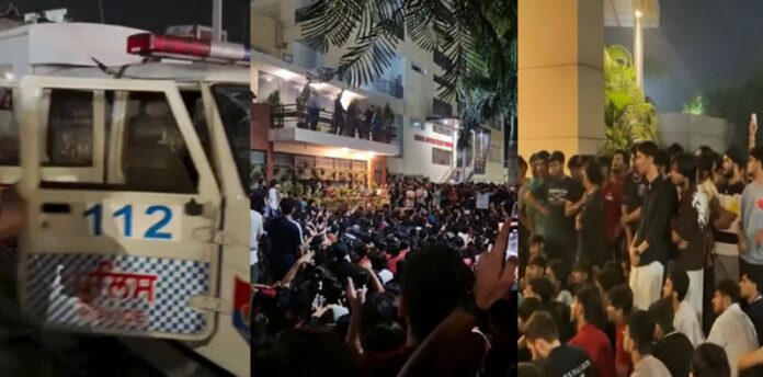 chitkara-university-at-midnight-students-outraged-over-rumors-of-two-female-students-deaths