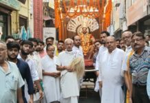 श्रद्धापूर्वक निकाली गई श्री हनुमान जी की ध्वज यात्रा, दशहरा पर्व के उपलक्ष्य में हुआ आयोजन